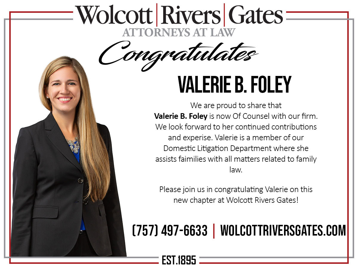 Valerie Foley Of Counsel Announcement FINAL
